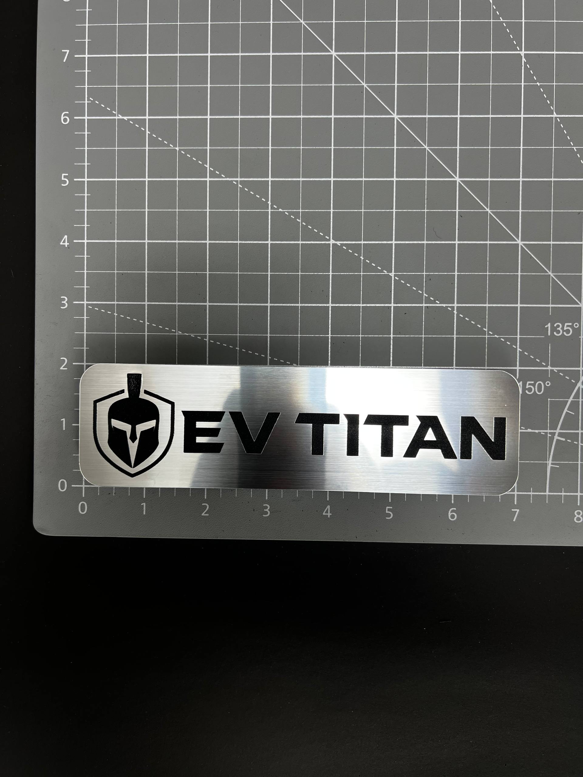 1PC EV TITAN 3D Acrylic Badge - Car Truck Emblem Fender Tailgate Trunk Sticker