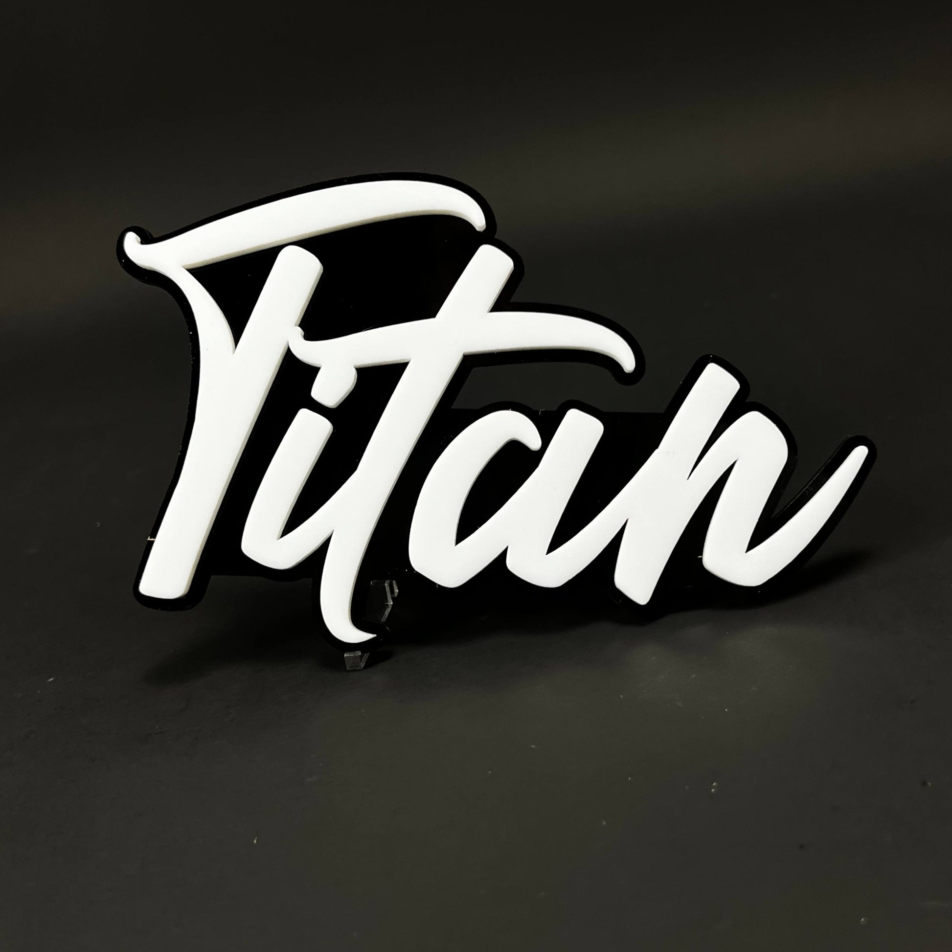1PC Titan 3D Acrylic Badge - Car Truck Emblem Fender Tailgate Trunk Sticker