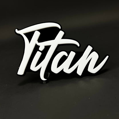 1PC Titan 3D Acrylic Badge - Car Truck Emblem Fender Tailgate Trunk Sticker