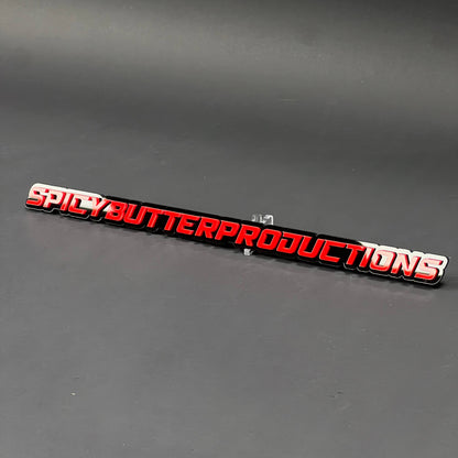 1PC SPICYBUTTERPRODUCTIONS 3D Acrylic Badge - Car Truck Emblem Fender Sticker