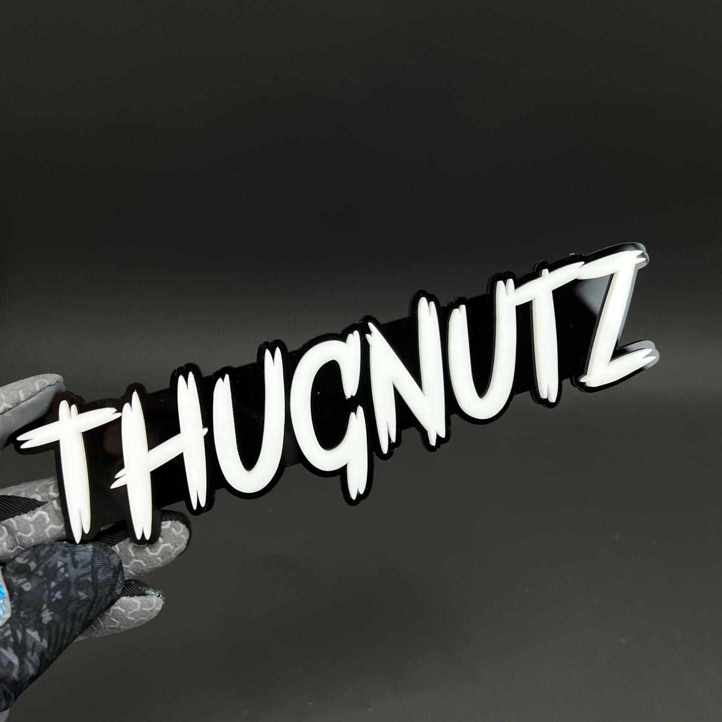 1PC THUGNUTZ 3D Acrylic Badge - Car Truck Emblem Fender Tailgate Trunk Sticker