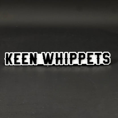 1PC KEEN WHIPPETS 3D Acrylic Badge - Car Truck Emblem Fender Sticker