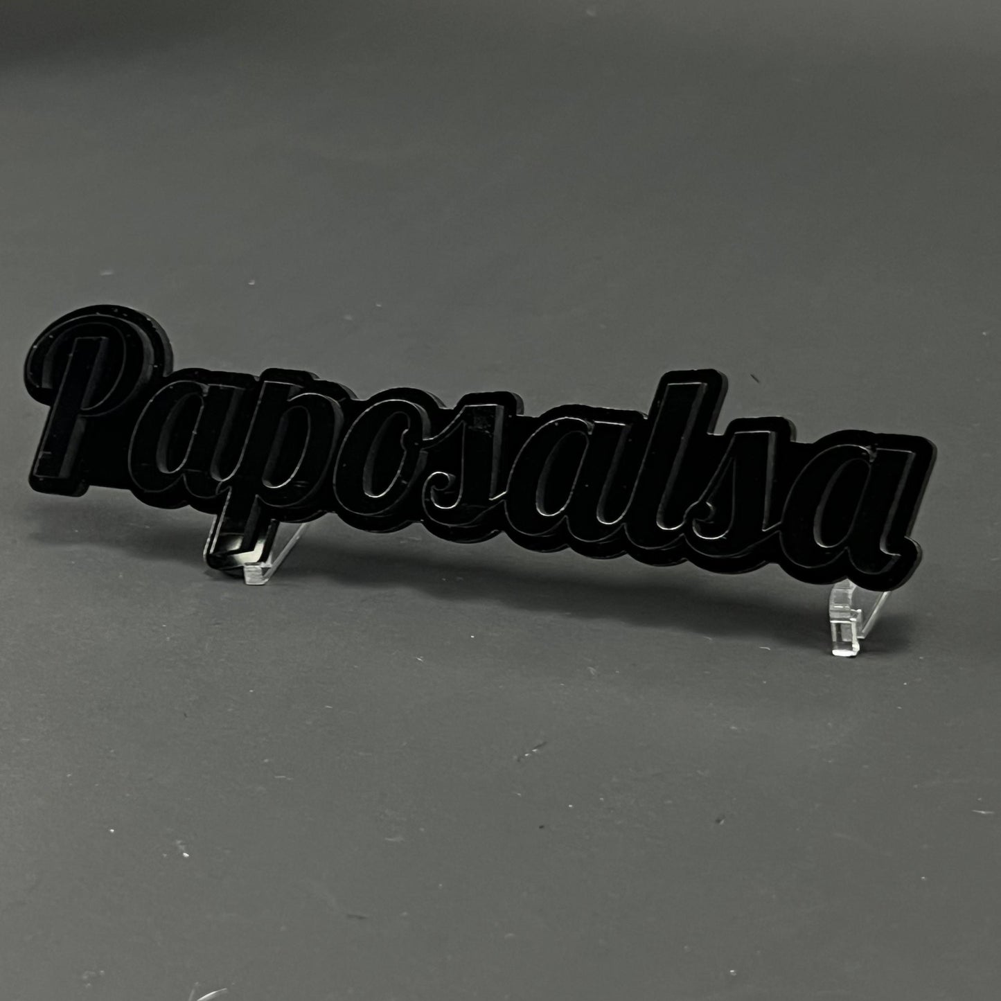 1PC Paposalsa 3D Acrylic Badge - Car Truck Emblem Fender Tailgate Trunk Sticker