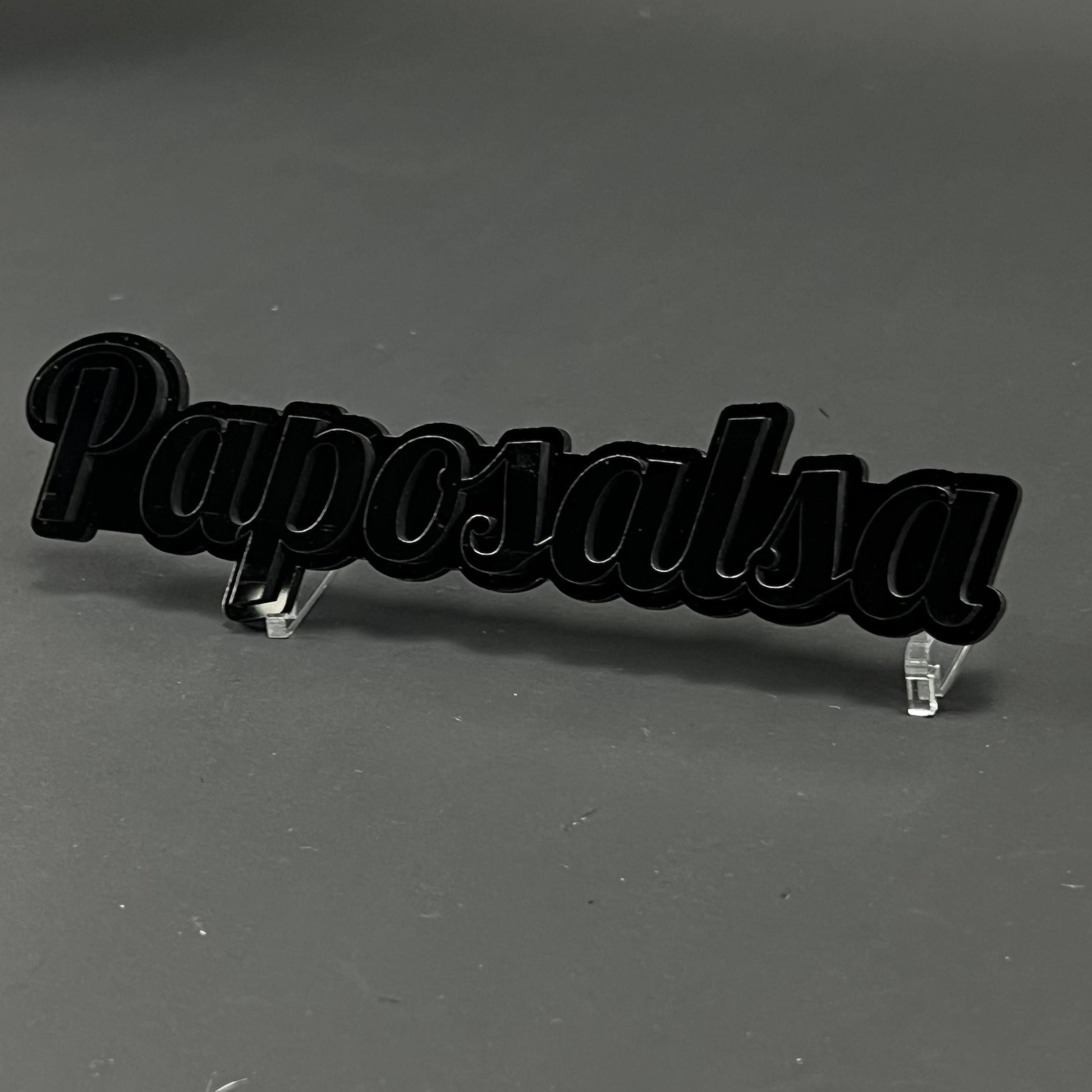 1PC Paposalsa 3D Acrylic Badge - Car Truck Emblem Fender Tailgate Trunk Sticker