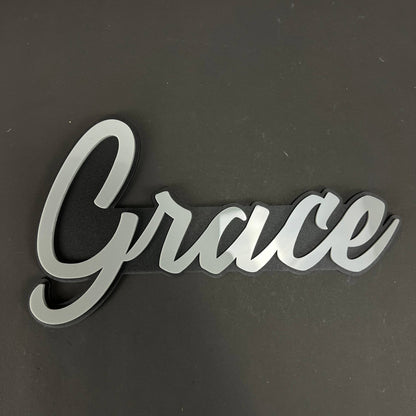 1PC Grace 3D Acrylic Badge - Car Truck Emblem Fender Tailgate Trunk Sticker