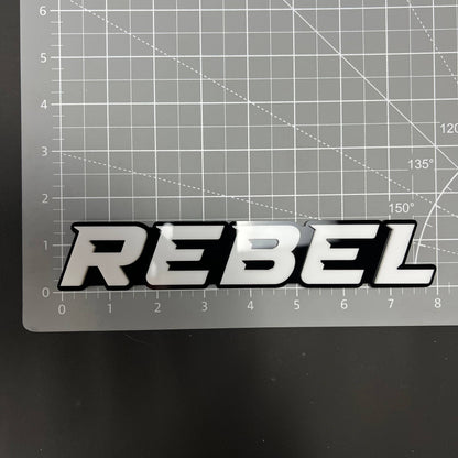 1PC REBEL 3D Acrylic Badge - Car Truck Emblem Fender Tailgate Trunk Sticker