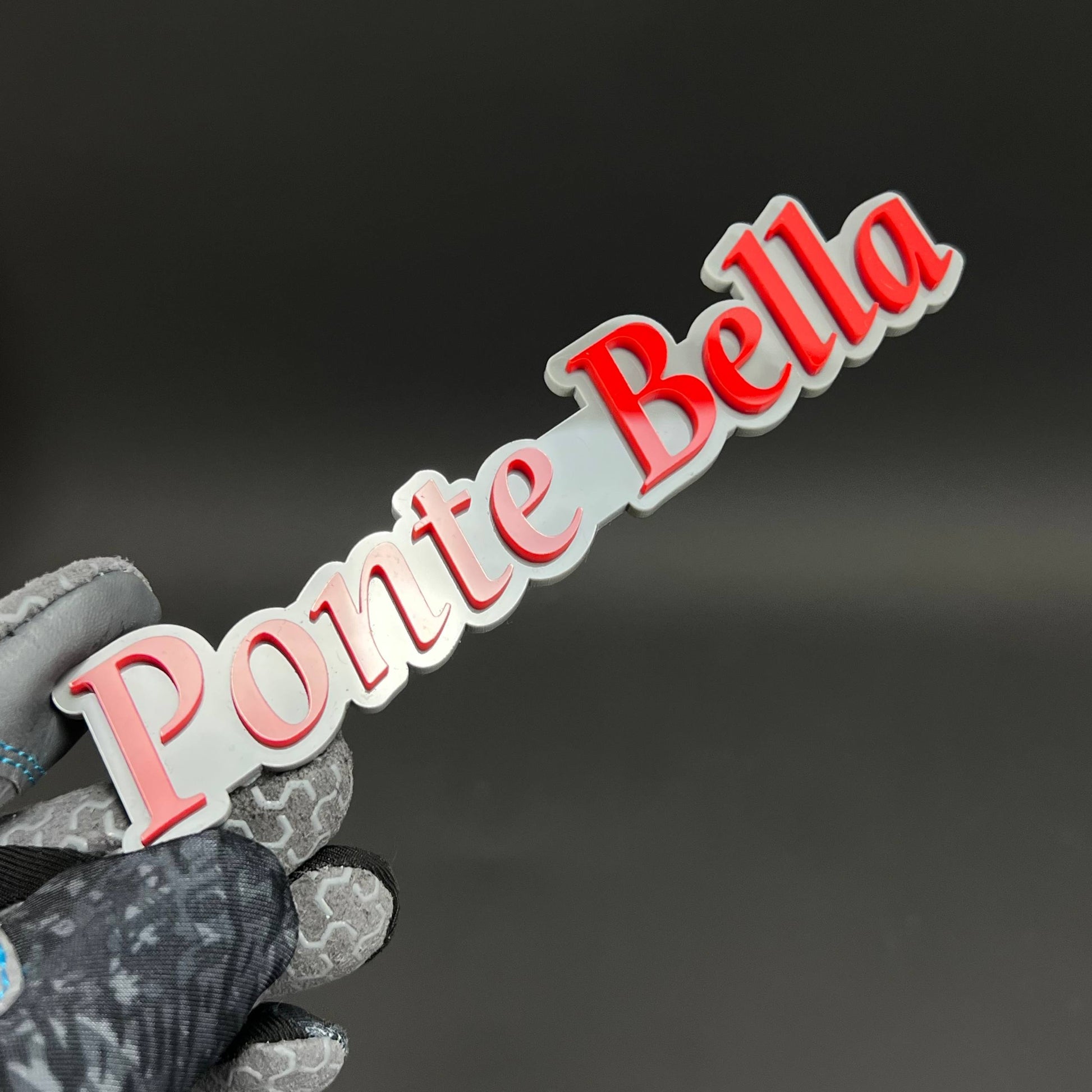 1PC Ponte Bella 3D Acrylic Badge - Car Truck Emblem Fender Sticker