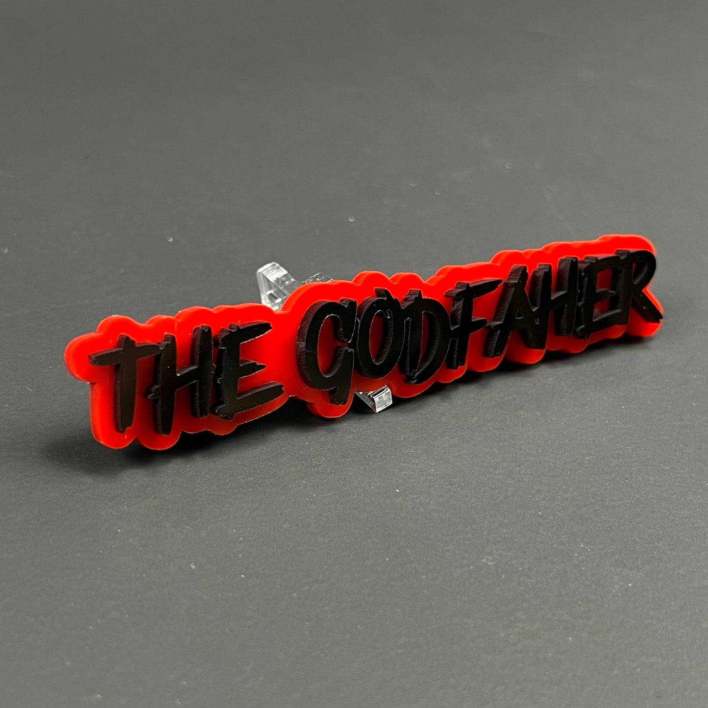 1PC THE GODFATHER 3D Acrylic Badge - Car Truck Emblem Fender Sticker