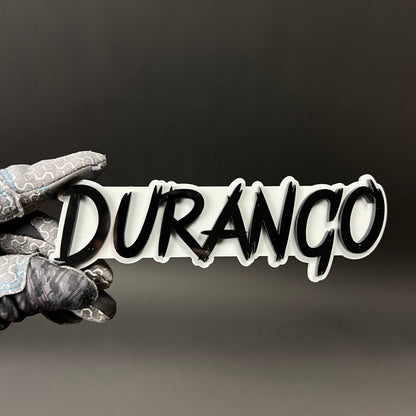 1PC DURANGO 3D Acrylic Badge - Car Truck Emblem Fender Tailgate Trunk Sticker