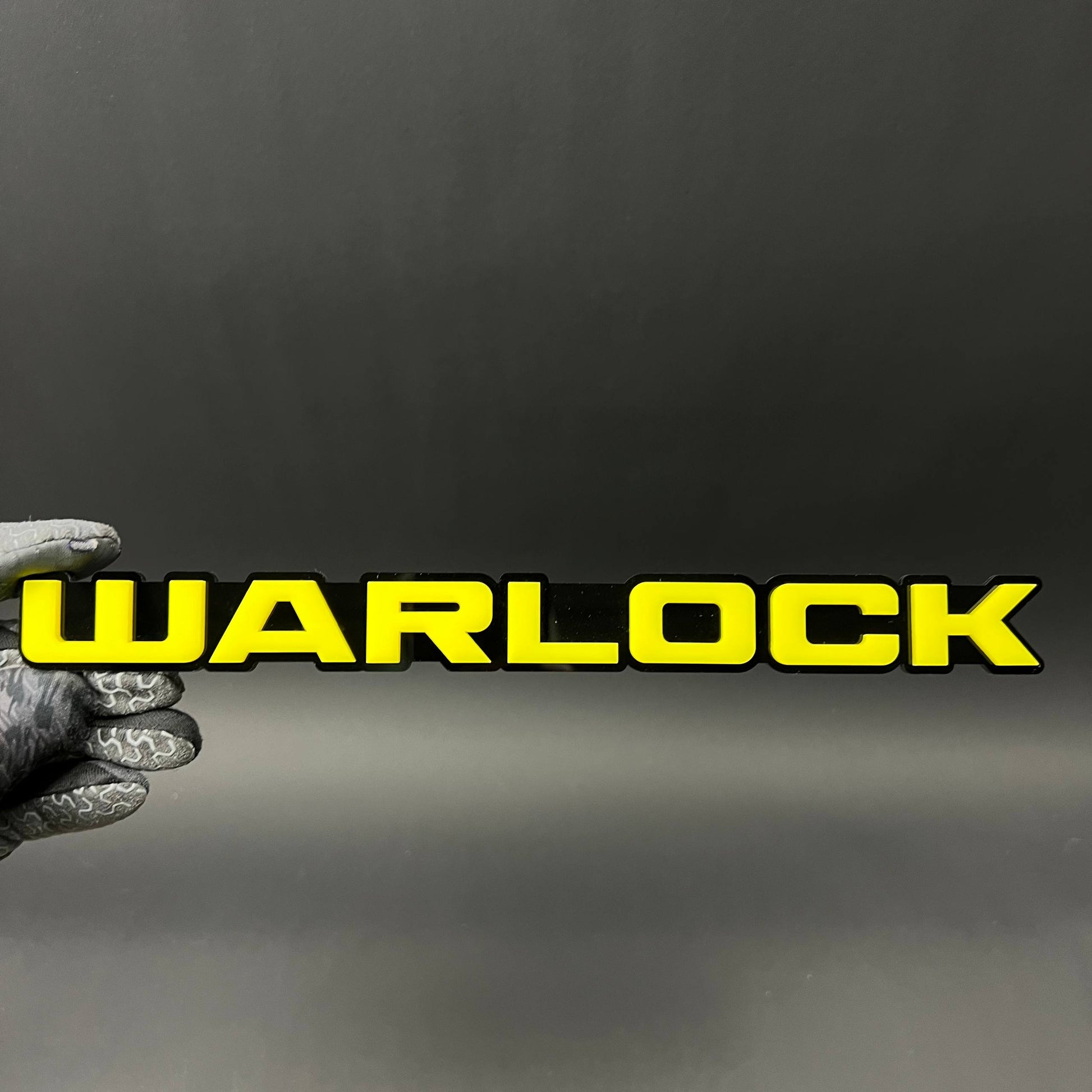 1PC WARLOCK 3D Acrylic Badge - Car Truck Emblem Fender Tailgate Trunk Sticker