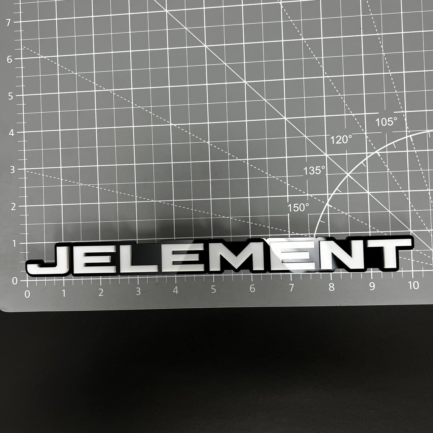 1PC JELEMENT 3D Acrylic Badge - Car Truck Emblem Fender Tailgate Trunk Sticker
