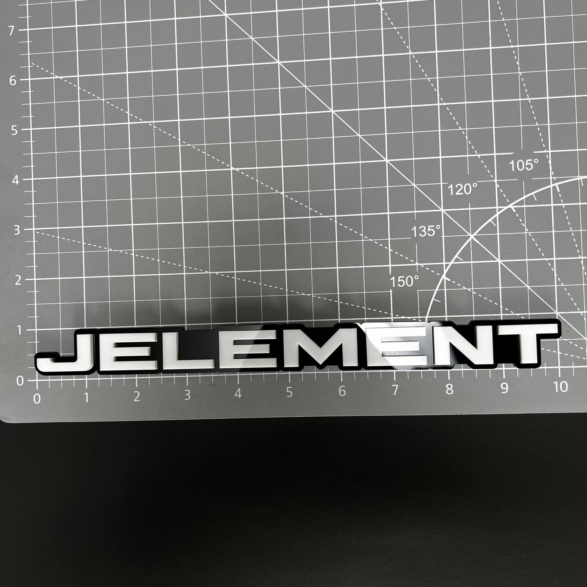 1PC JELEMENT 3D Acrylic Badge - Car Truck Emblem Fender Tailgate Trunk Sticker