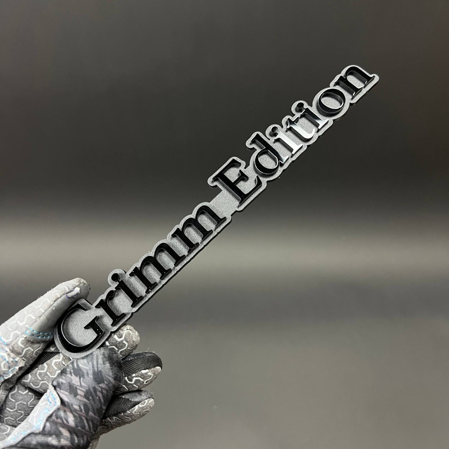 1PC Grimm Edition 3D Acrylic Badge - Car Truck Emblem Fender Sticker