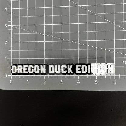 1PC OREGON DUCK EDITION 3D Acrylic Badge - Car Truck Emblem Fender Sticker