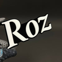 1PC Roz 3D Acrylic Badge - Car Truck Emblem Fender Tailgate Trunk Sticker