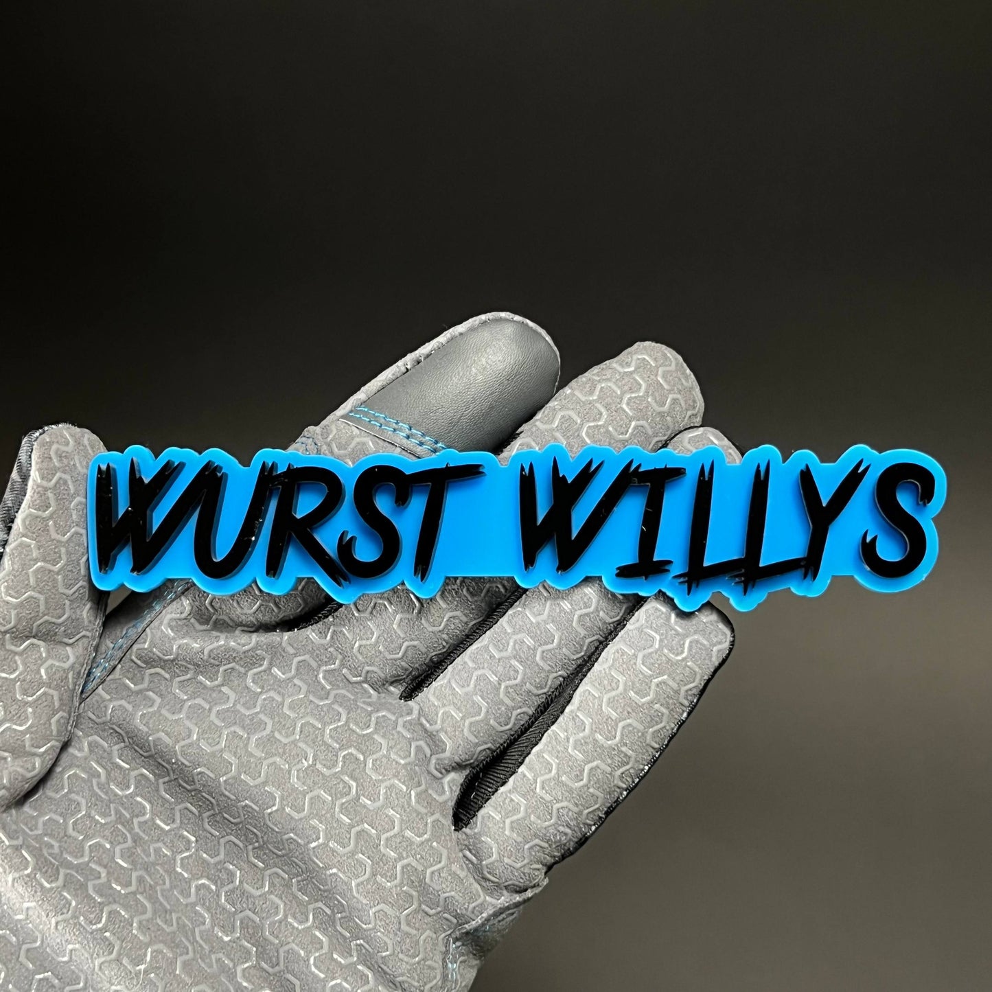 1PC WURST WILLYS 3D Acrylic Badge - Car Truck Emblem Fender Sticker