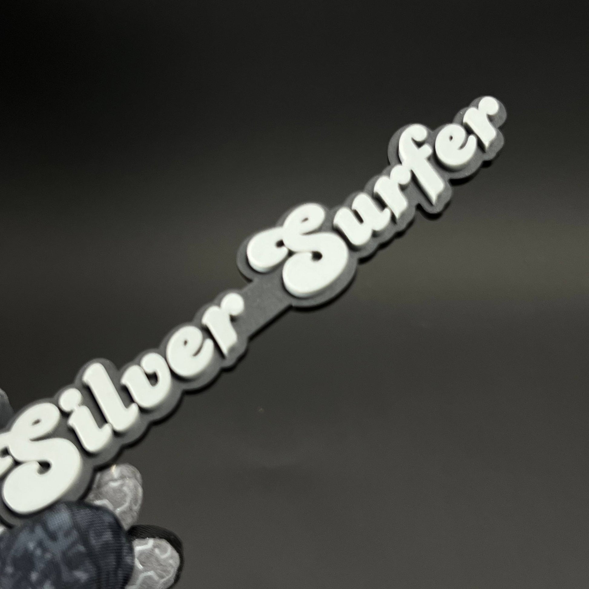 1PC Silver Surfer 3D Acrylic Badge - Car Truck Emblem Fender Sticker
