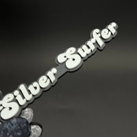 1PC Silver Surfer 3D Acrylic Badge - Car Truck Emblem Fender Sticker