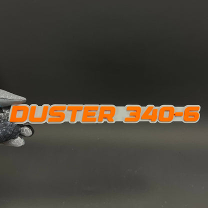 1PC DUSTER 340-6 3D Acrylic Badge - Car Truck Emblem Fender Sticker