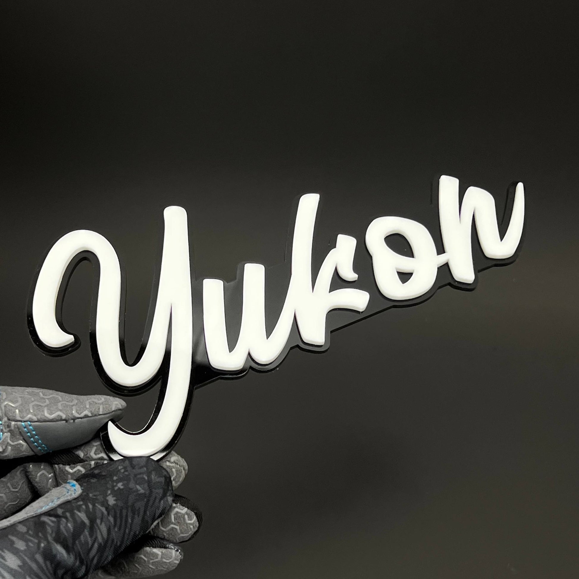 1PC Yukon 3D Acrylic Badge - Car Truck Emblem Fender Tailgate Trunk Sticker