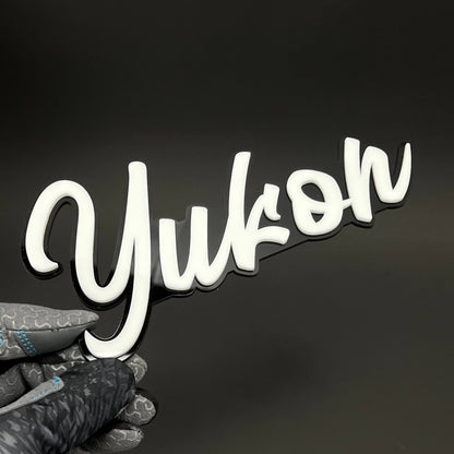 1PC Yukon 3D Acrylic Badge - Car Truck Emblem Fender Tailgate Trunk Sticker