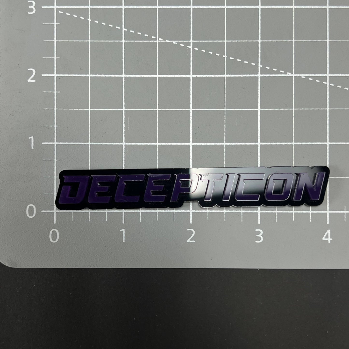 1PC DECEPTICON 3D Acrylic Badge - Car Truck Emblem Fender Tailgate Trunk Sticker