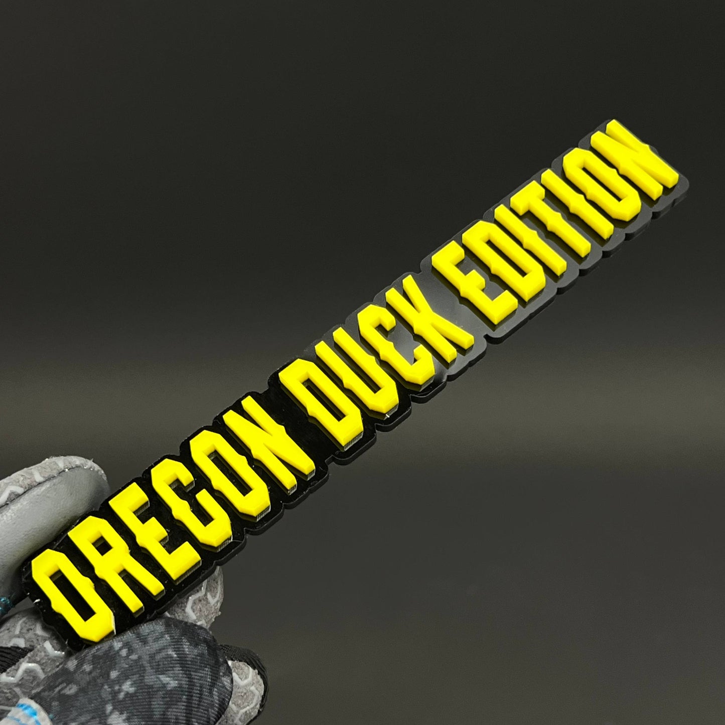 1PC OREGON DUCK EDITION 3D Acrylic Badge - Car Truck Emblem Fender Sticker