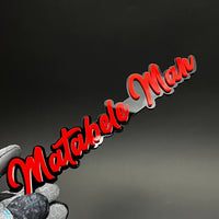 1PC Matabele Man 3D Acrylic Badge - Car Truck Emblem Fender Sticker