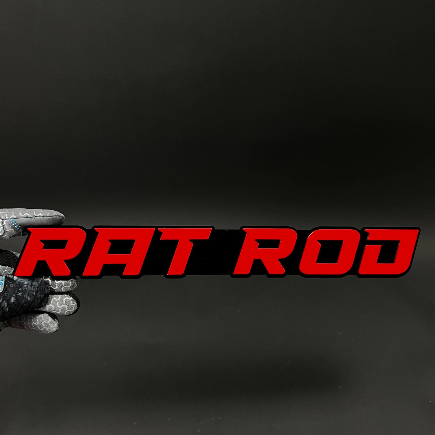1PC RAT ROD 3D Acrylic Badge - Car Truck Emblem Fender Tailgate Trunk Sticker