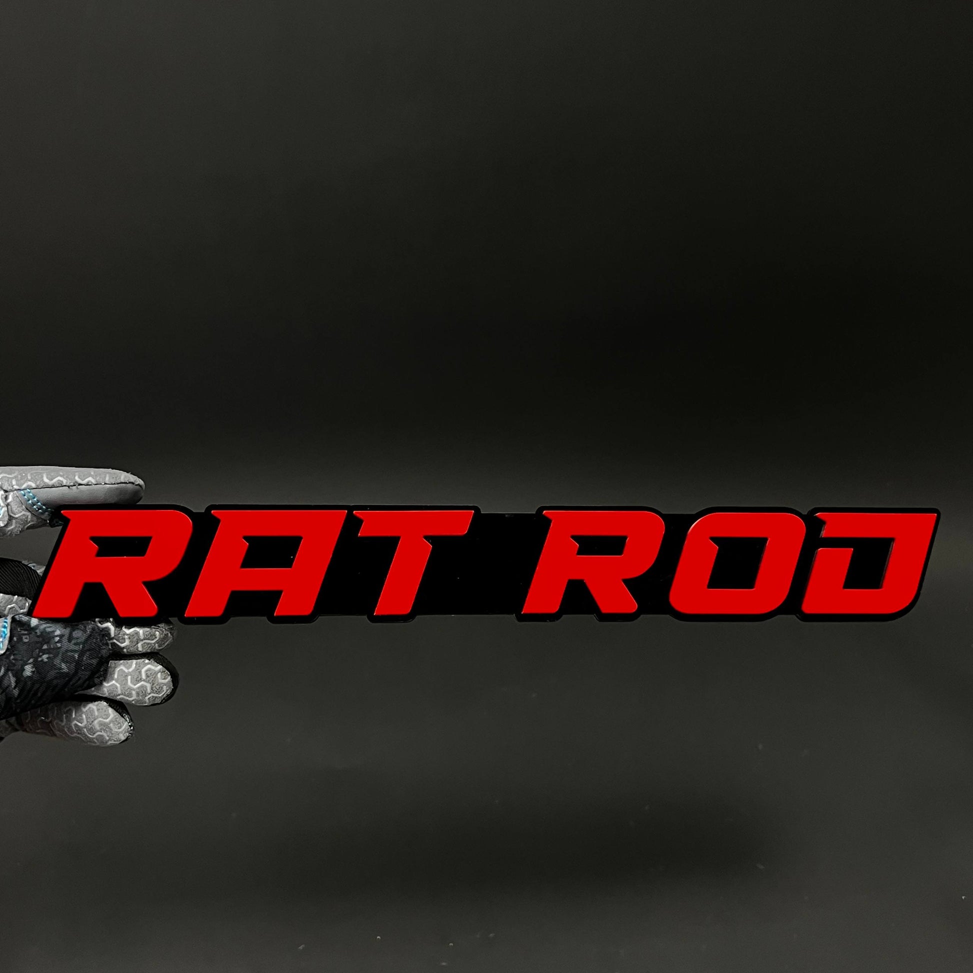 1PC RAT ROD 3D Acrylic Badge - Car Truck Emblem Fender Tailgate Trunk Sticker