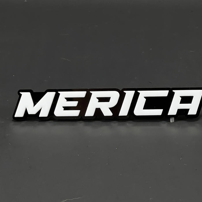 1PC MERICA 3D Acrylic Badge - Car Truck Emblem Fender Tailgate Trunk Sticker