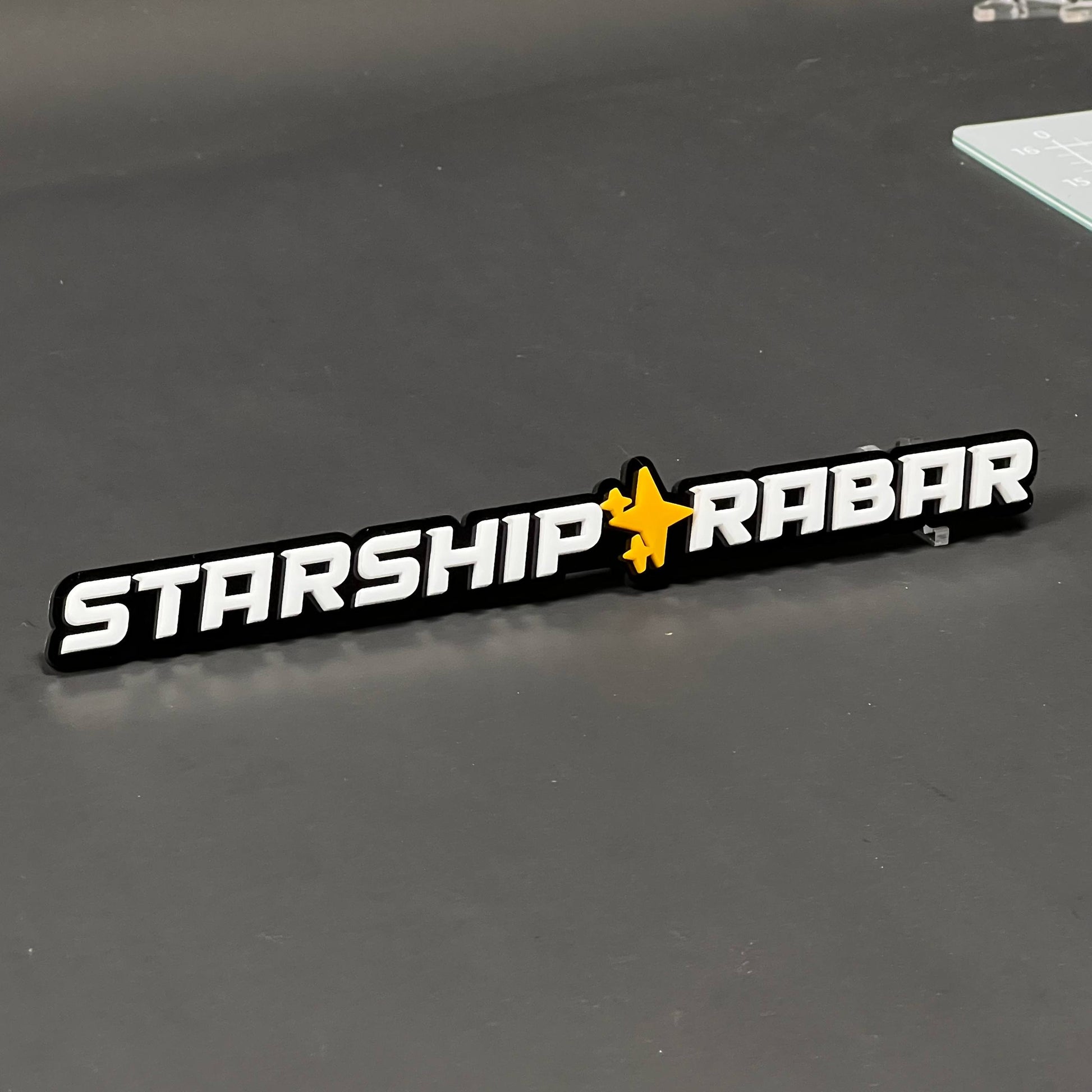 1PC STARSHIP RABAR 3D Acrylic Badge - Car Truck Emblem Fender Sticker
