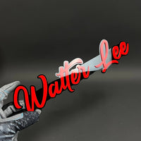 1PC Walter Lee 3D Acrylic Badge - Car Truck Emblem Fender Tailgate Trunk Sticker