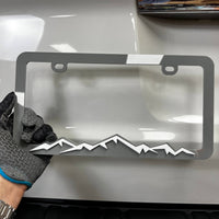 1PC Mountain Range 3D Acrylic Badge - Car Truck Emblem Fender Sticker