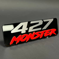 1PC 427 MONSTER 3D Acrylic Badge - Car Truck Emblem Fender Sticker