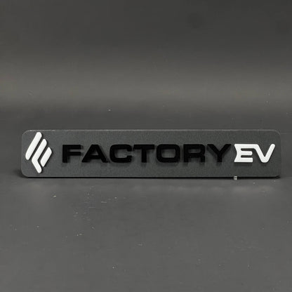 1PC FACTORY EV 3D Acrylic Badge - Car Truck Emblem Fender Tailgate Trunk Sticker