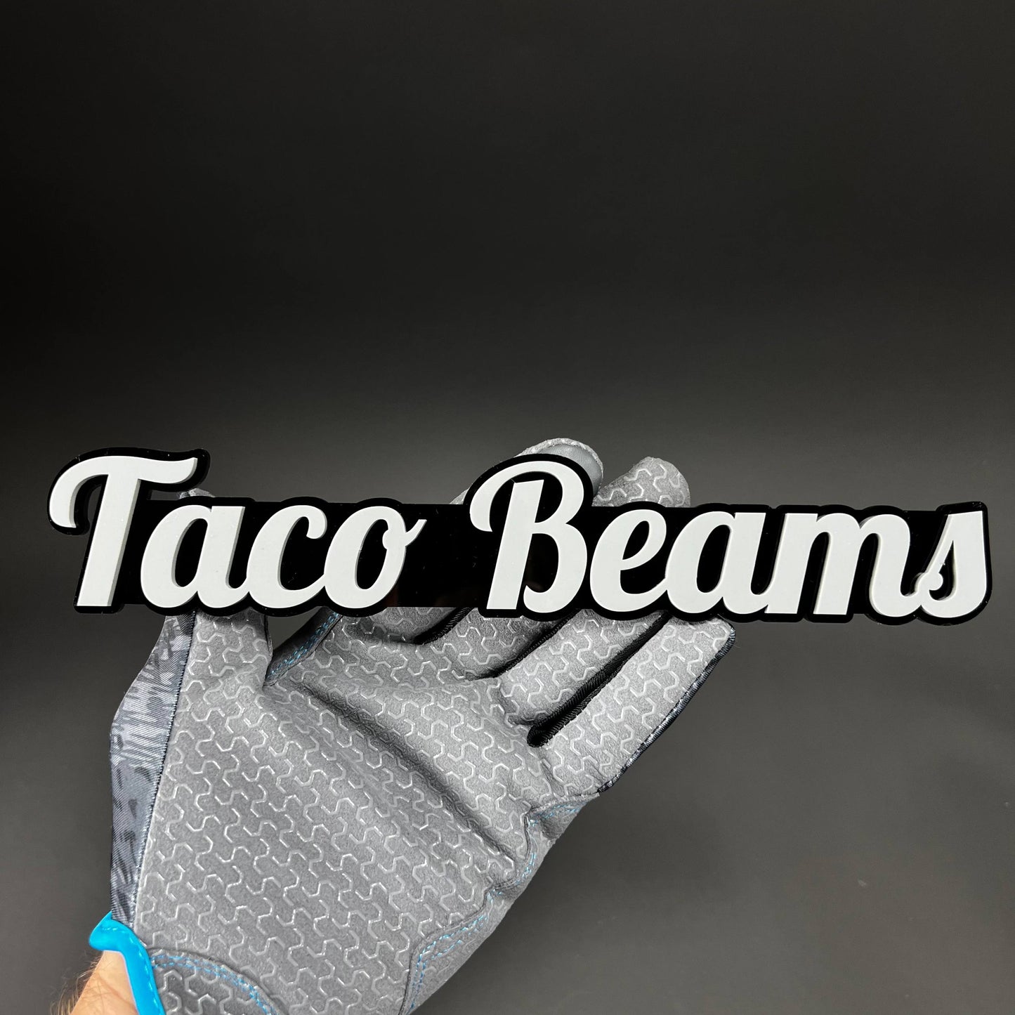 1PC Taco Beams 3D Acrylic Badge - Car Truck Emblem Fender Tailgate Trunk Sticker