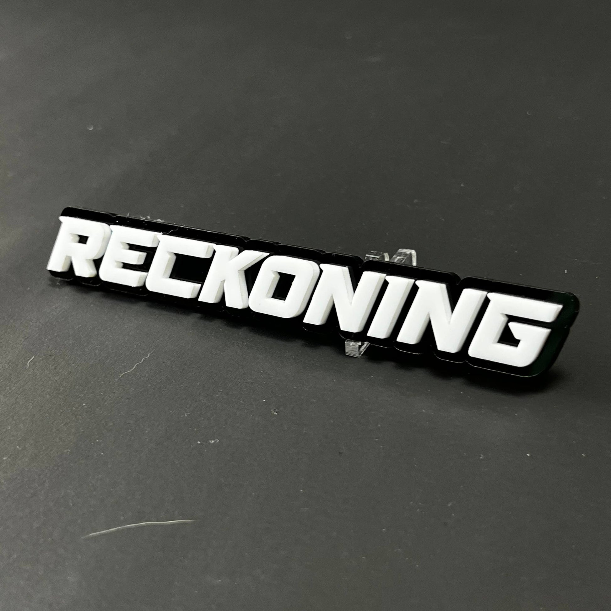1PC RECKONING 3D Acrylic Badge - Car Truck Emblem Fender Tailgate Trunk Sticker