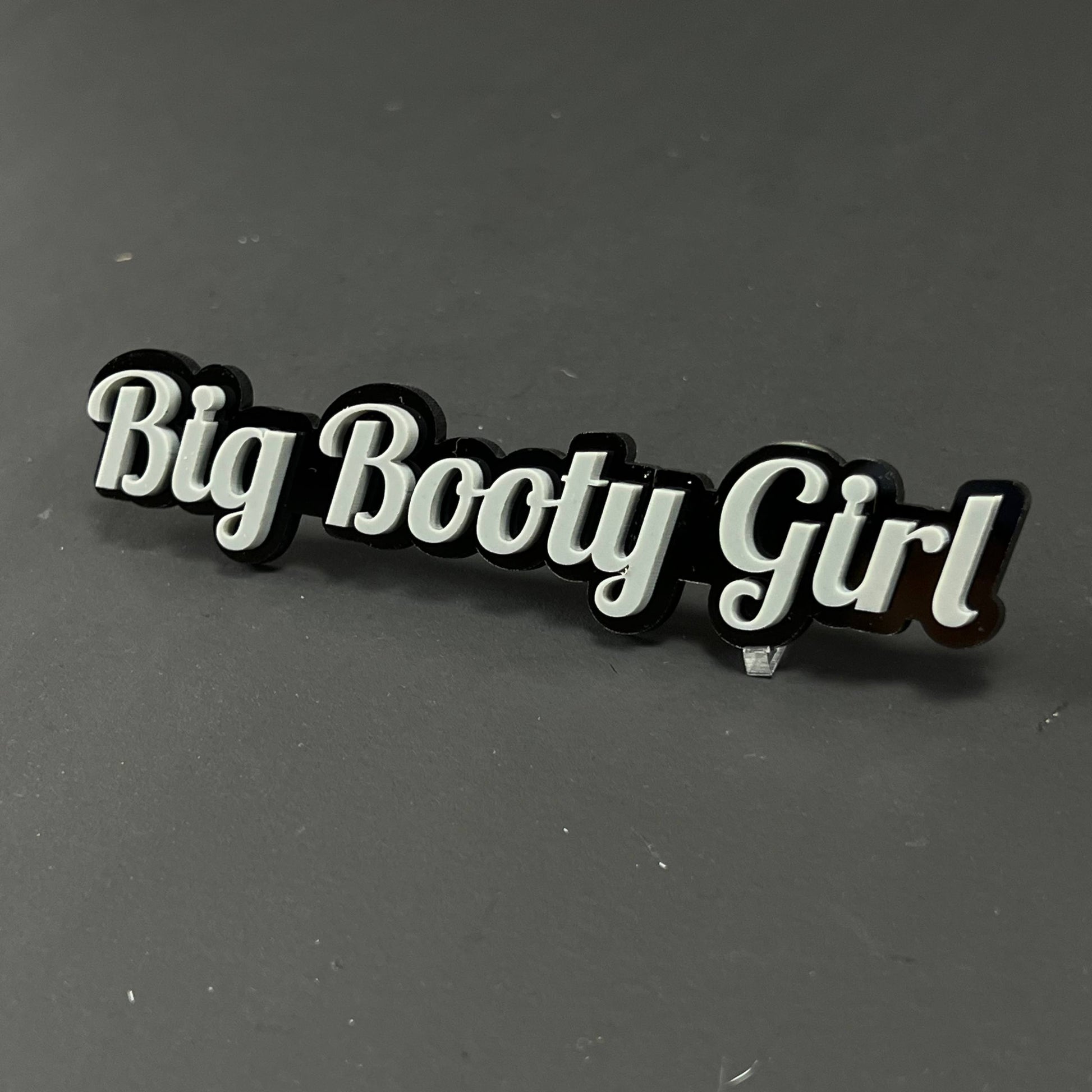 1PC Big Booty Girl 3D Acrylic Badge - Car Truck Emblem Fender Sticker