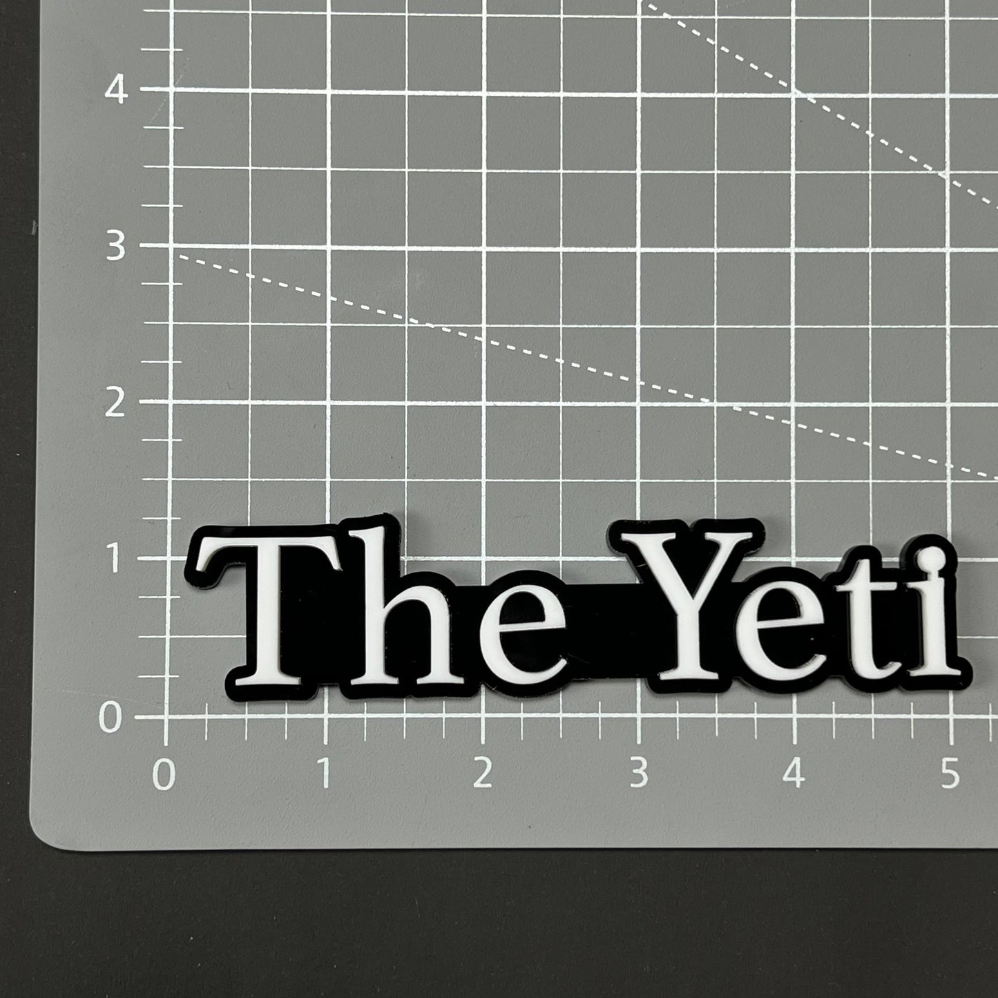 1PC The Yeti 3D Acrylic Badge - Car Truck Emblem Fender Tailgate Trunk Sticker