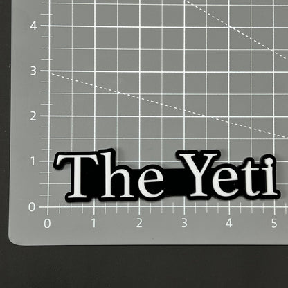 1PC The Yeti 3D Acrylic Badge - Car Truck Emblem Fender Tailgate Trunk Sticker