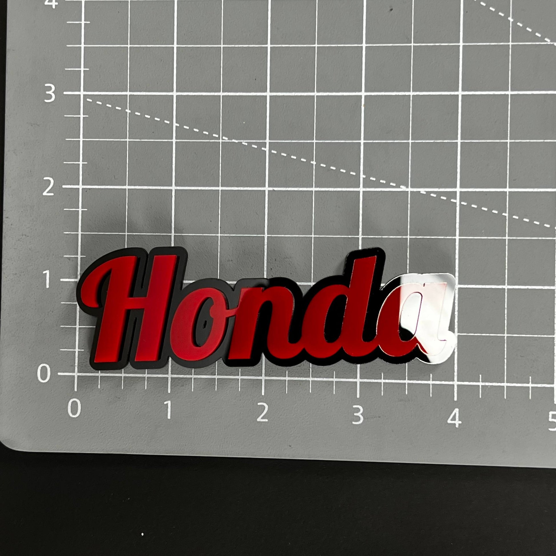 1PC Honda 3D Acrylic Badge - Car Truck Emblem Fender Tailgate Trunk Sticker