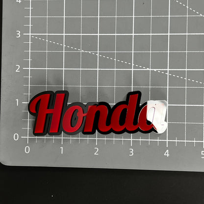 1PC Honda 3D Acrylic Badge - Car Truck Emblem Fender Tailgate Trunk Sticker