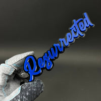 1PC Resurrected 3D Acrylic Badge - Car Truck Emblem Fender Sticker