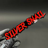 1PC SILVER SNAIL 3D Acrylic Badge - Car Truck Emblem Fender Sticker