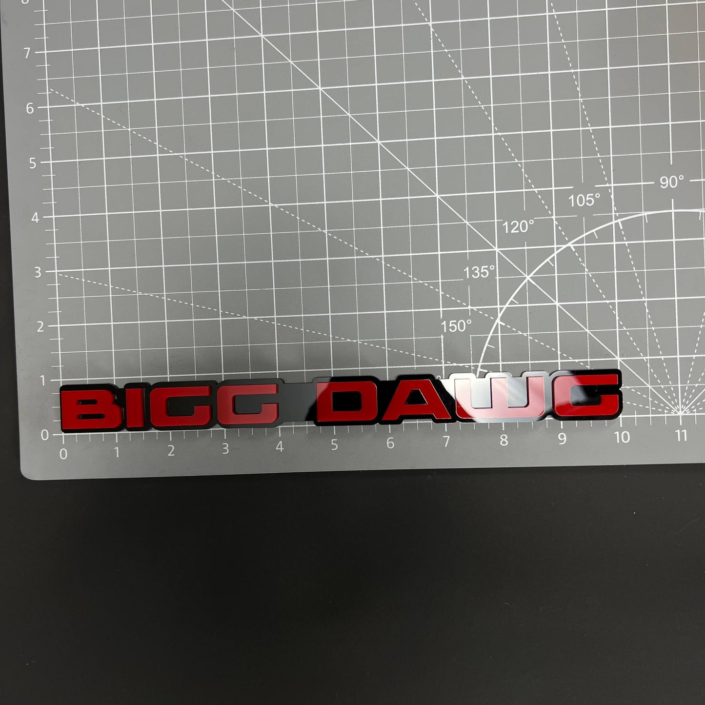 1PC BIGG DAWG 3D Acrylic Badge - Car Truck Emblem Fender Tailgate Trunk Sticker