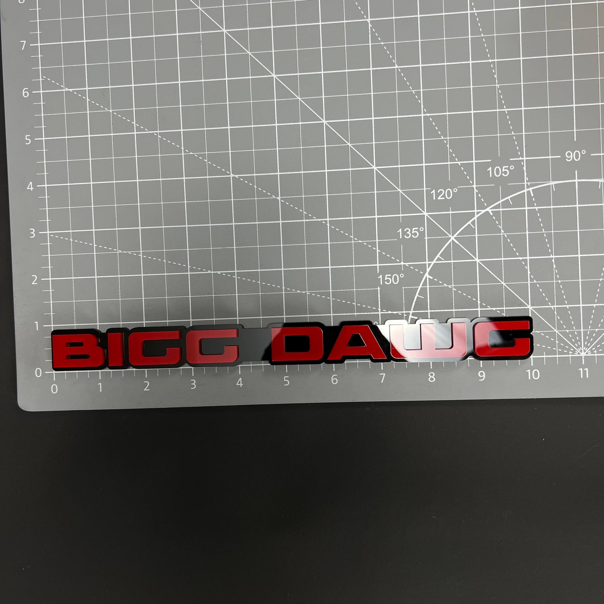 1PC BIGG DAWG 3D Acrylic Badge - Car Truck Emblem Fender Tailgate Trunk Sticker