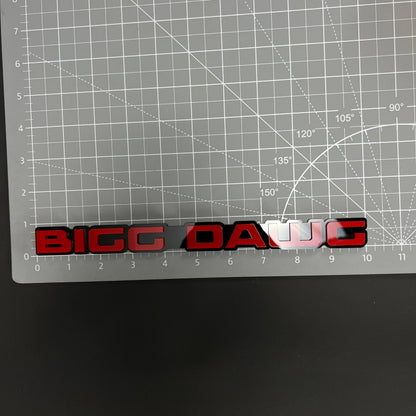 1PC BIGG DAWG 3D Acrylic Badge - Car Truck Emblem Fender Tailgate Trunk Sticker