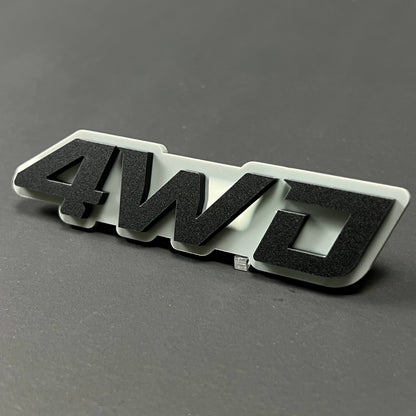 1PC 4WD 3D Acrylic Badge - Car Truck Emblem Fender Tailgate Trunk Sticker