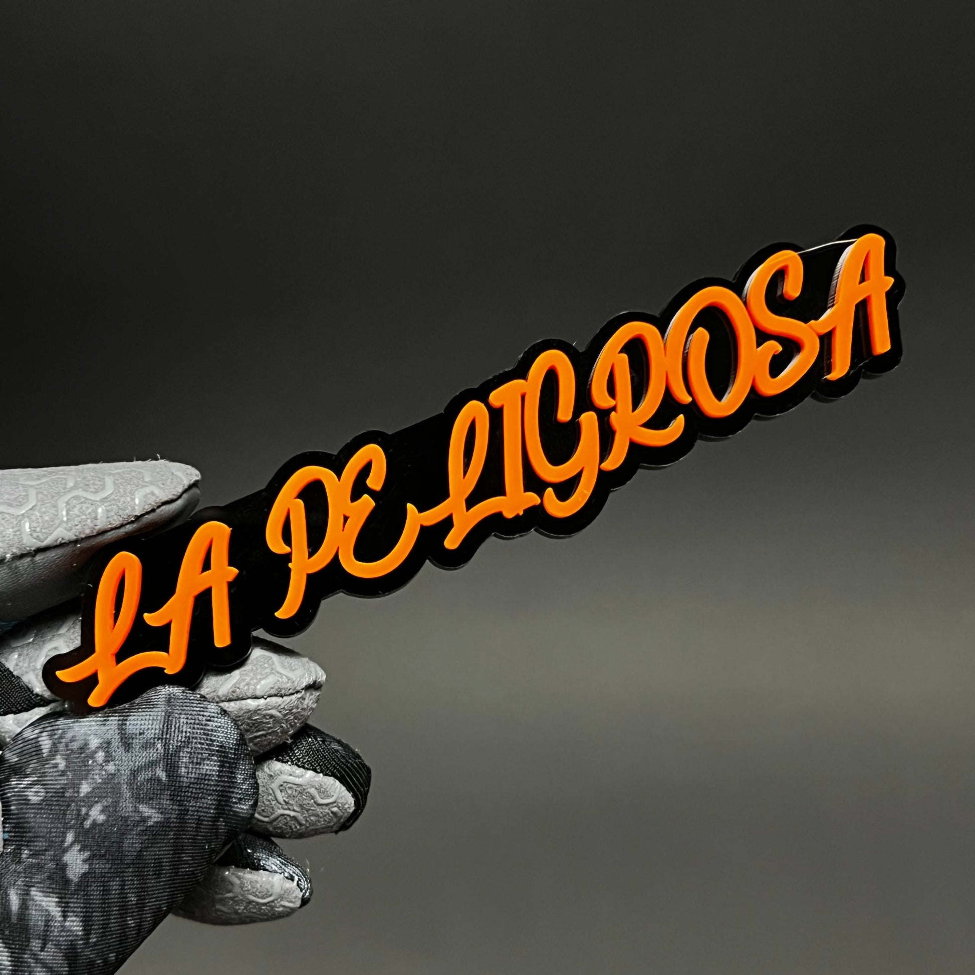 1PC LA PELIGROSA 3D Acrylic Badge - Car Truck Emblem Fender Sticker